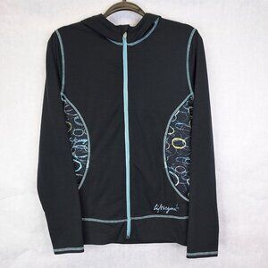 Life Is Good Full Zip Hooded Jacket Women's M Activewear Good Move Fitted Sporty